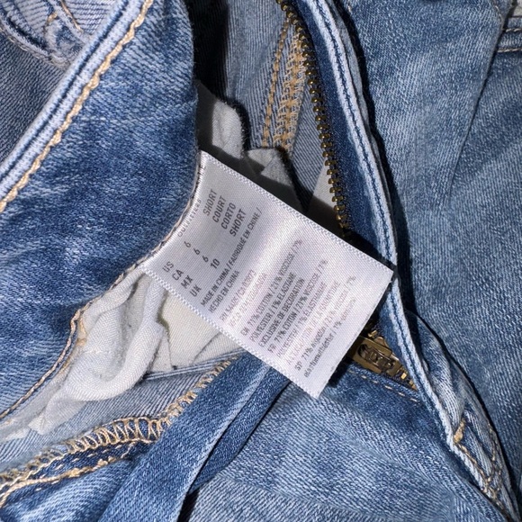American Eagle Size 6 Short Medium Wash Distressed High Rise Jegging Jeans - Picture 9 of 11